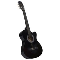 Klasična gitara WESTERN, s prorezom i 6 žica 38 ", crna